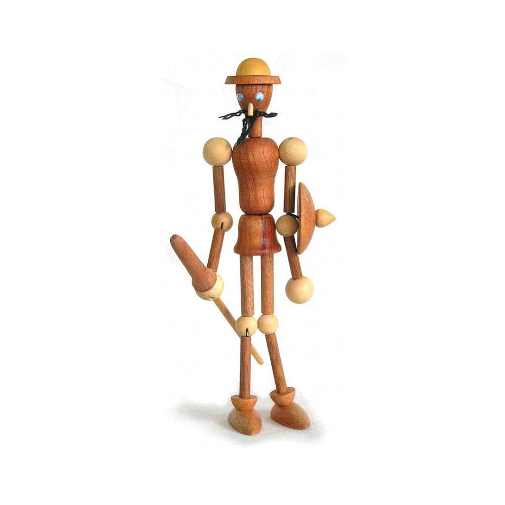 Cavaleiro Cervantes - Brinquedo de Madeira Articulado
