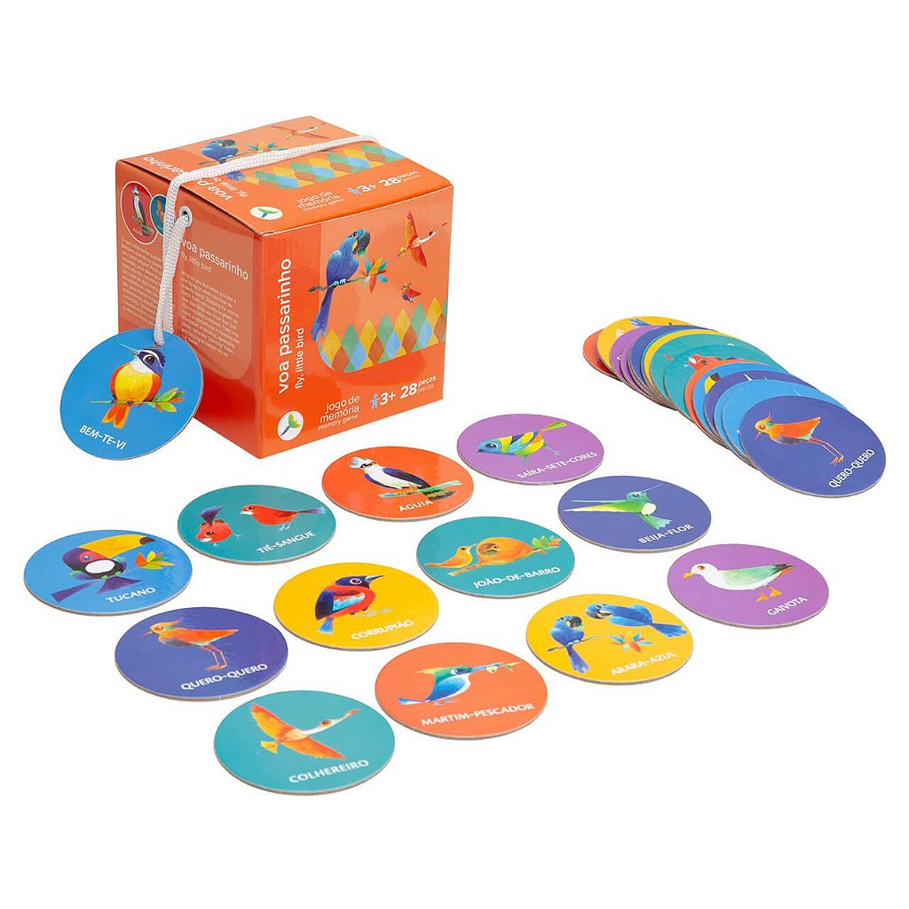 Jogo da Memória Voa Passarinho Araquarela - Casa do Brinquedo