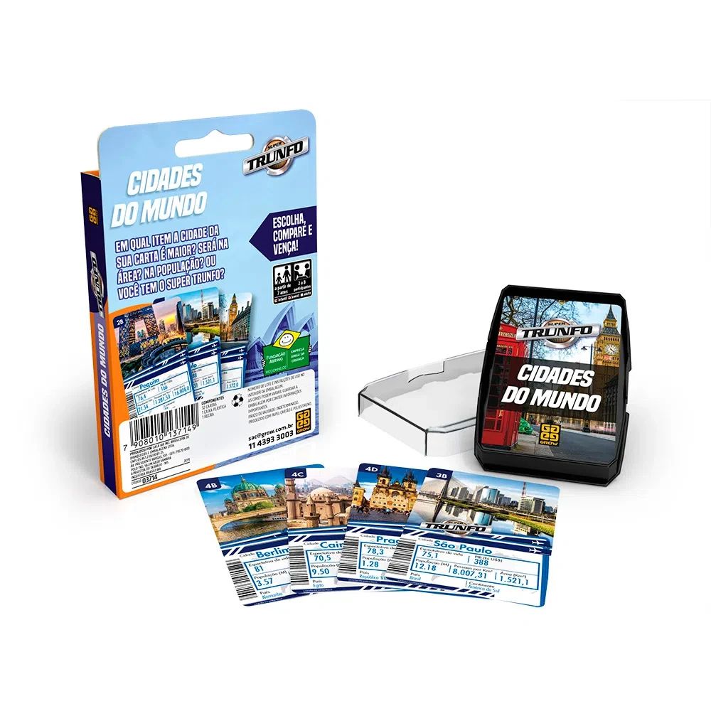Jogo Super Trunfo Cidades do Mundo