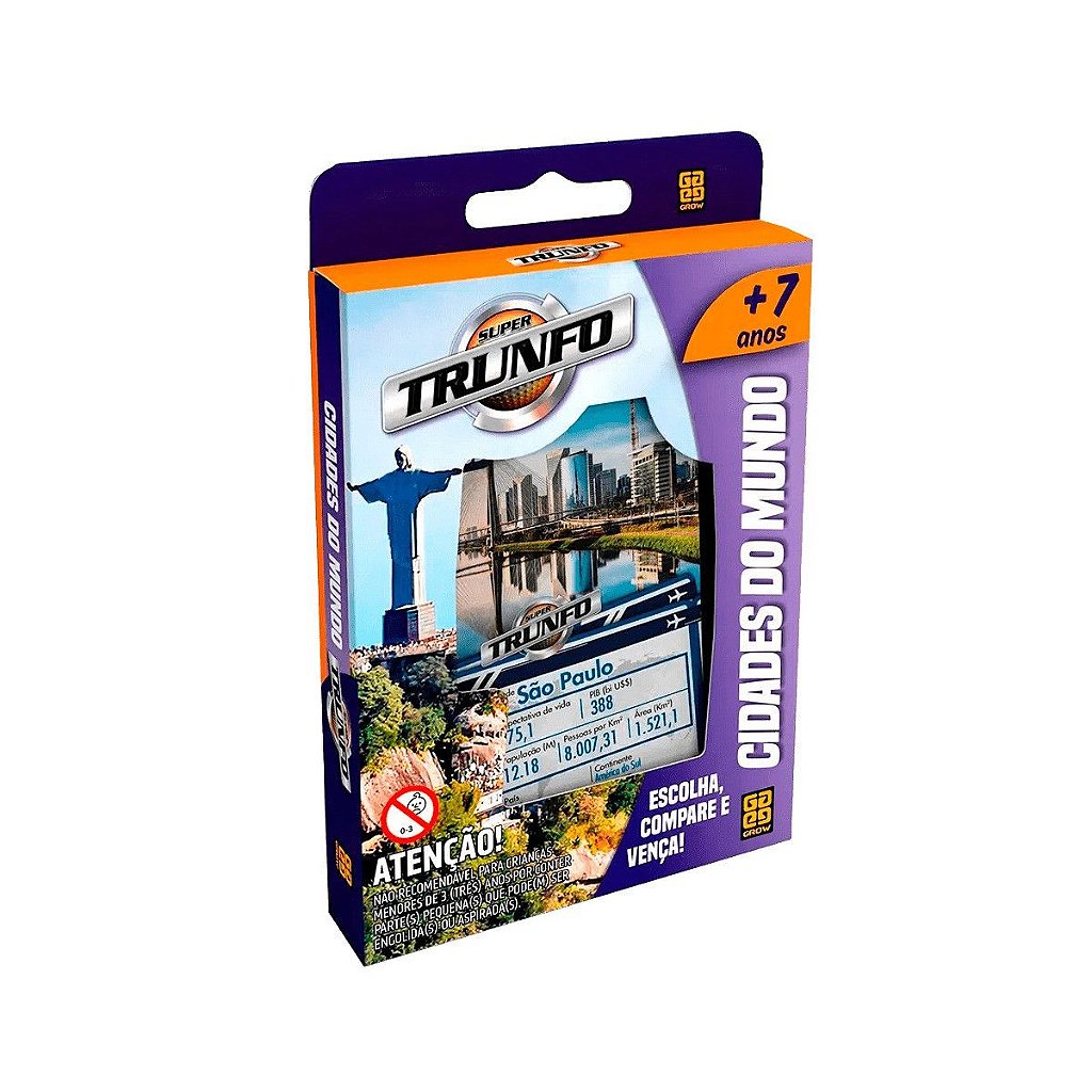 Jogo Super Trunfo Cidades do Mundo