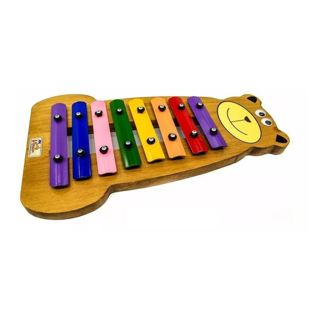 Metalofone Infantil Urso Colorido