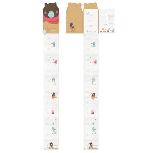 Régua de Altura Decorativa Les Jolis Urso