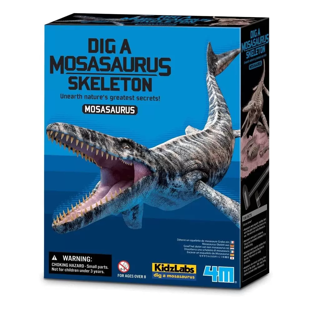 Kit de Escavação Mosassauro - Fósseis e Esqueleto