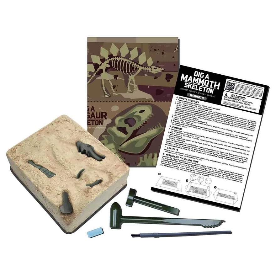 Kit de Escavação Mosassauro - Fósseis e Esqueleto