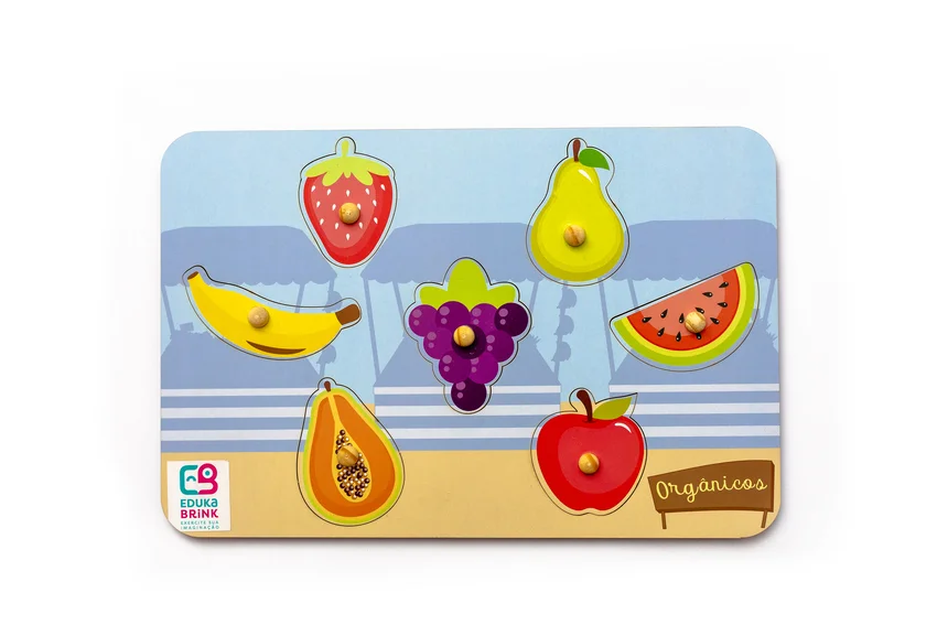 Jogo Educativo de Encaixe Frutas