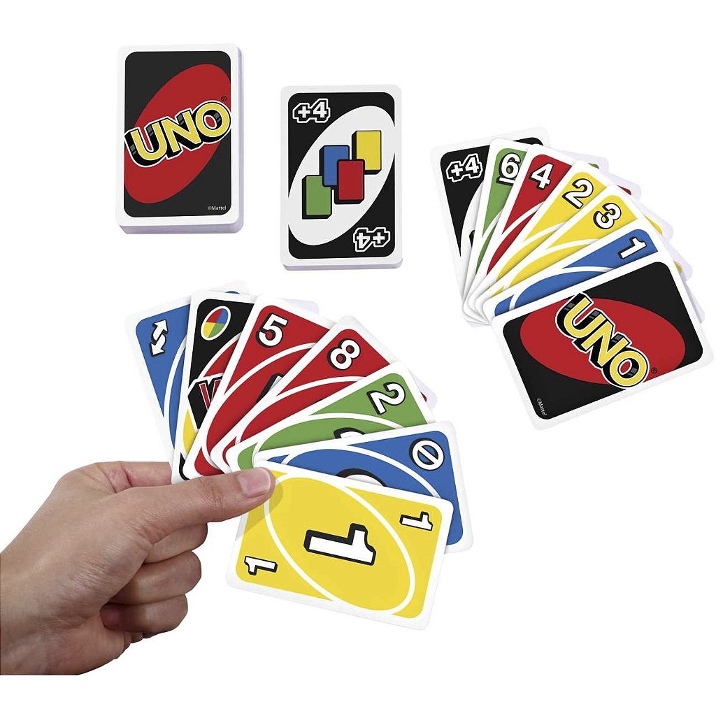 UNO Wild 4 - Jogo de Cartas com Curingas Personalizáveis