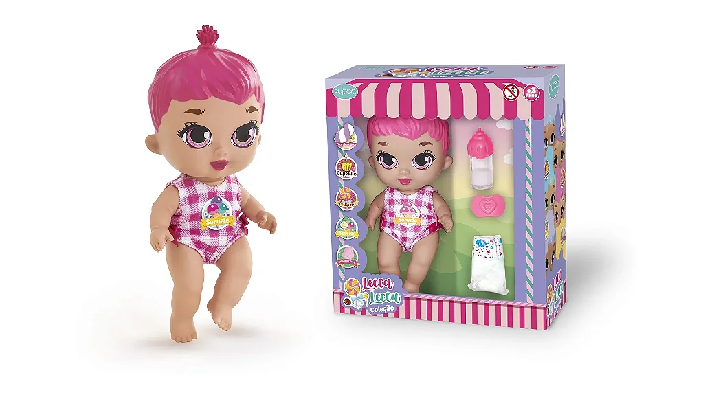 Boneca Encantadora Lecca Lecca Sorvete