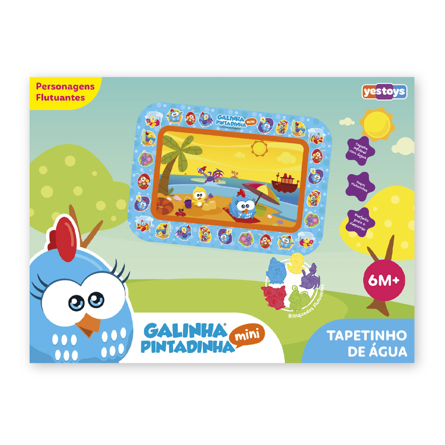 Tapetinho de Água Galinha Pintadinha
