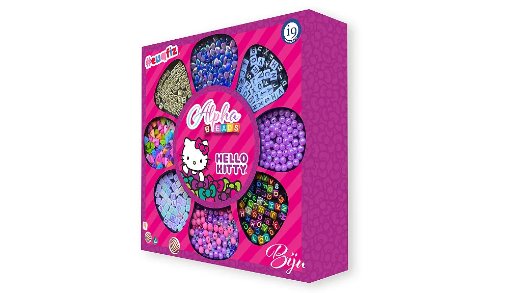 Pulseiras Personalizadas Alphabeads Hello Kitty #EUQFIZ