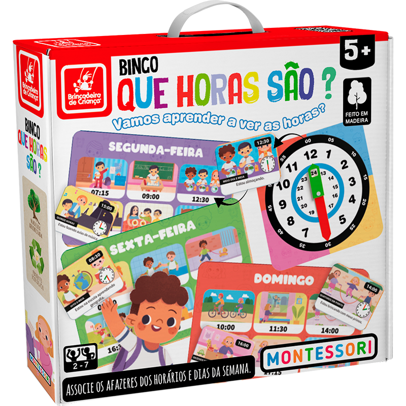 Bingo Que Horas São Montessori