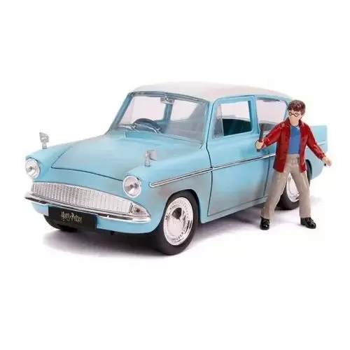 Miniatura Ford Anglia 1959 de Harry Potter com Boneco - Escala 1/24