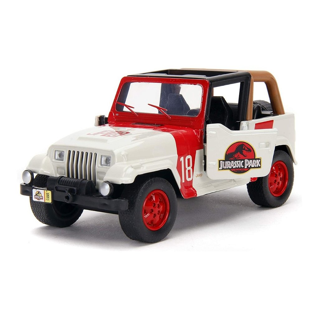 Miniatura Jurassic World Jeep Wrangler Die-cast - Escala 1:32