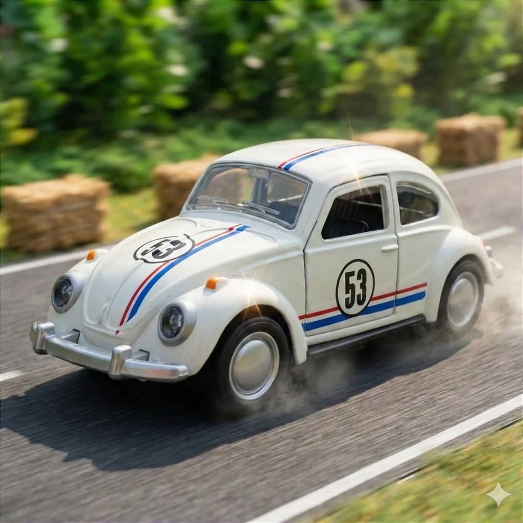 Carrinho de Metal Fusca Die-Cast 1981 - Escala 1:32