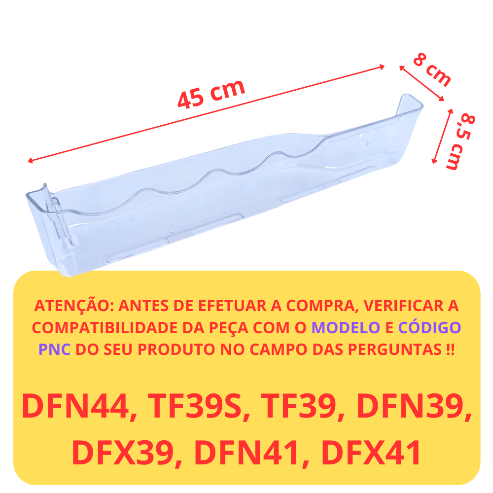 Prateleira Porta Drink Express Geladeira Electrolux DFN39/41/44