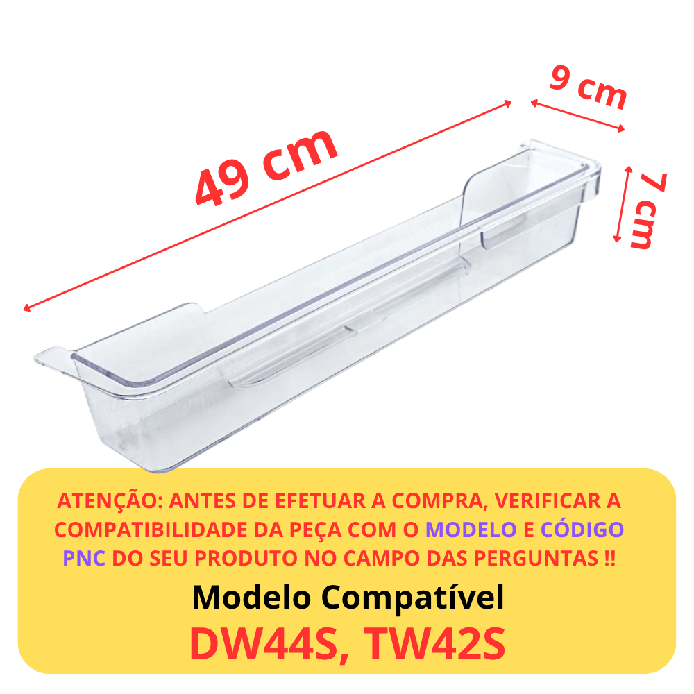 Prateleira Porta Geladeira Electrolux DW44S TW42S A99343601