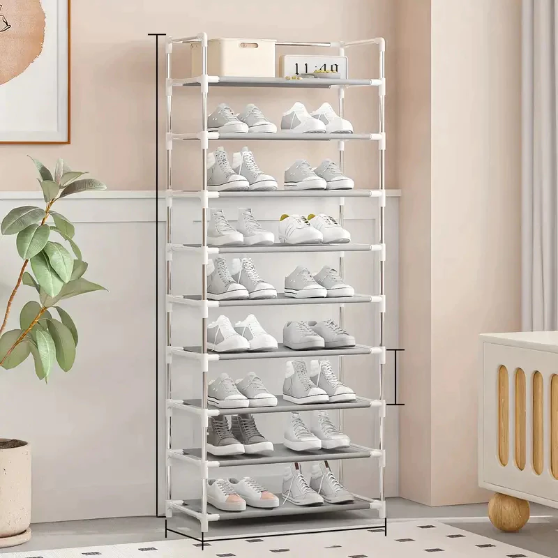 Sapateira Vertical 27 Pares 9 Prateleiras | Rack Aço Inox Premium