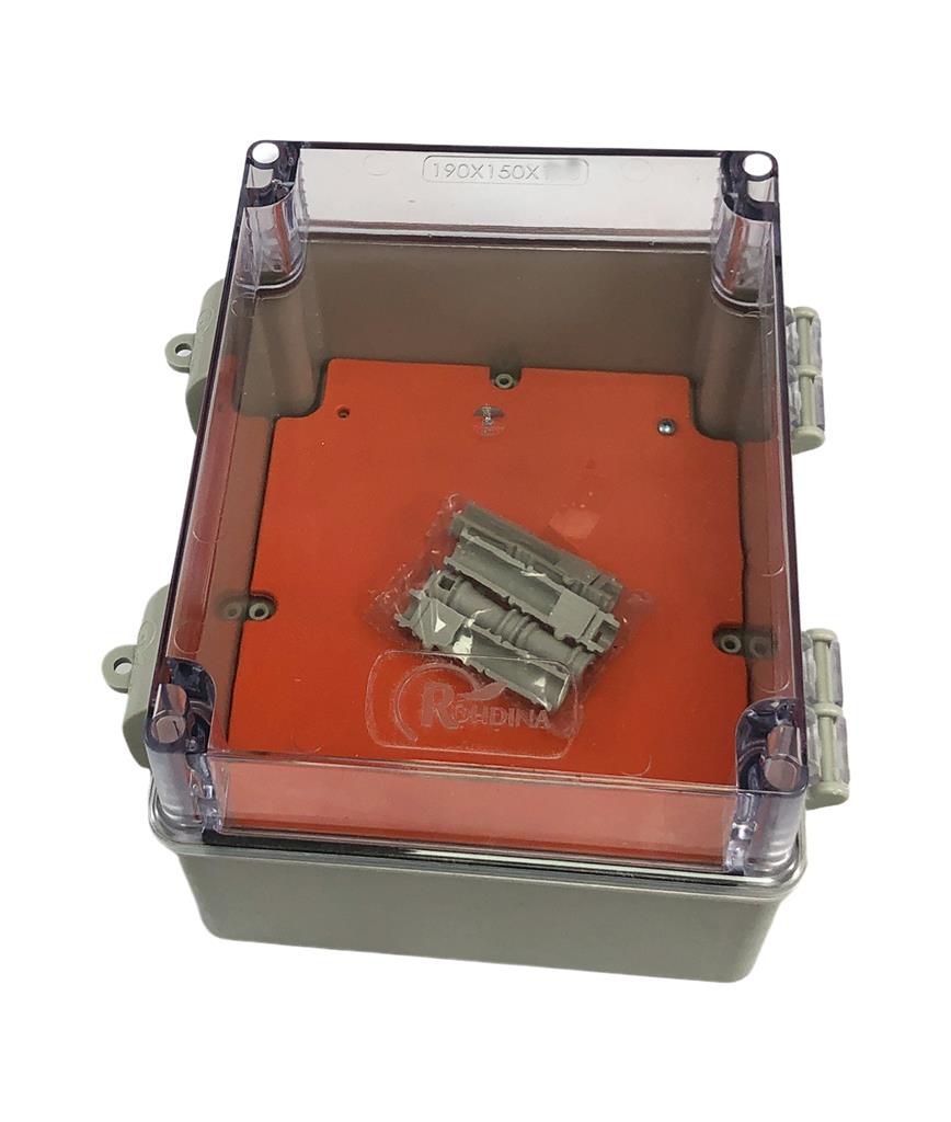 Caixa Painel Elétrico Quadro Comando Pvc 190x150x90 Transp - A