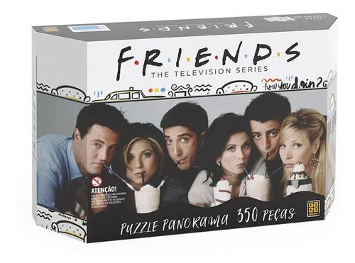 Quebra Cabeça Puzzle Panorama Friends 350 Peças Grow 03839