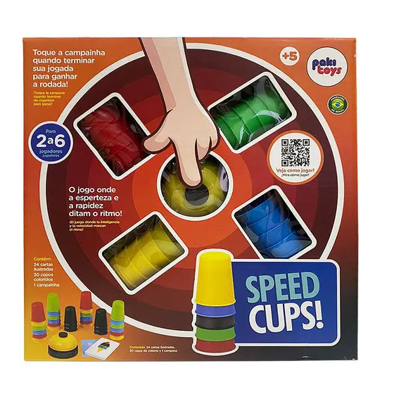 Jogo Speed Cups - Pakitoys | Alternativa Brinquedos - Alternativa