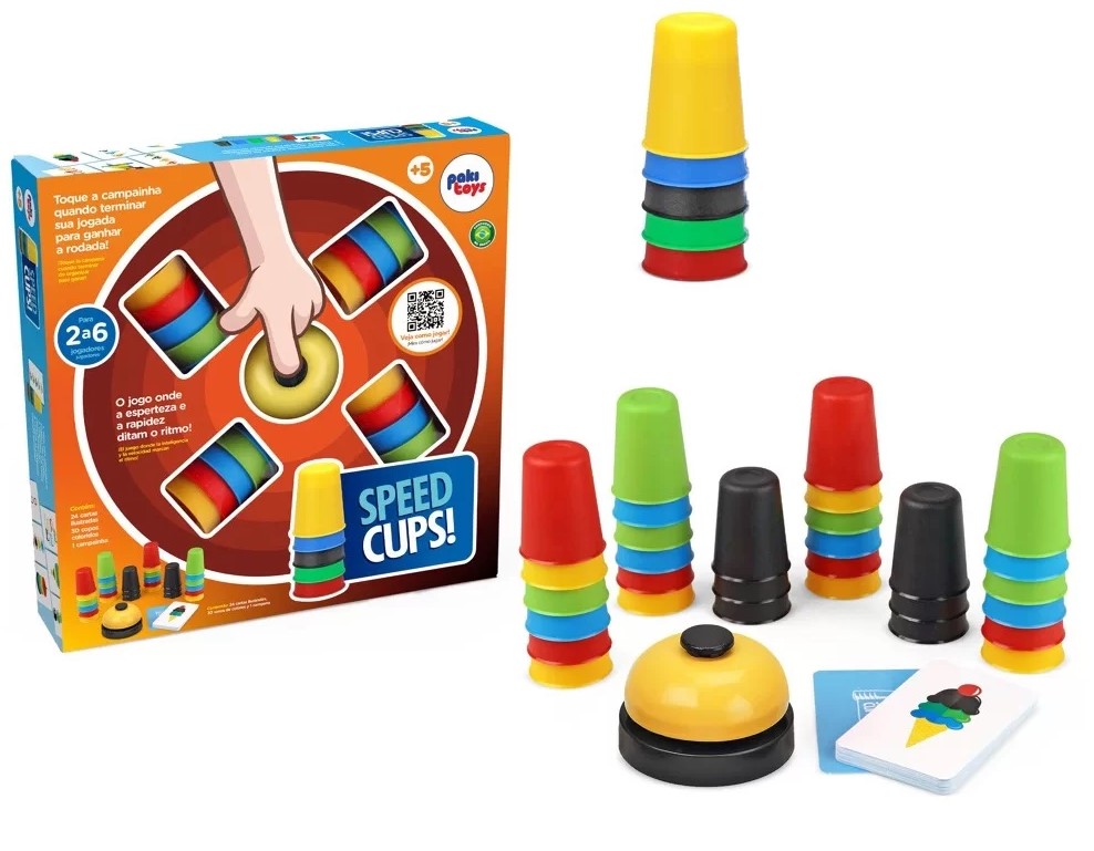Jogo Speed Cups - Pakitoys | Alternativa Brinquedos - Alternativa