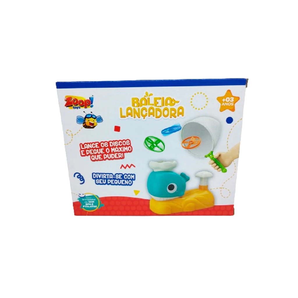 Baleia Lançadora de Discos com Duas Redes ZP01145 - Zoop Toys