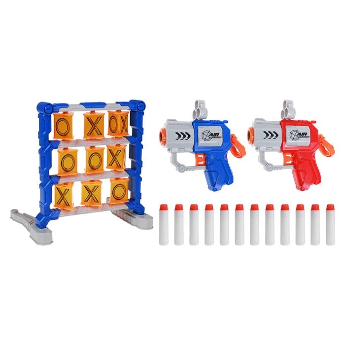Kit Lança Dardos Dart Z com 2 Lançadores 12 Dardos Espuma e Alvo