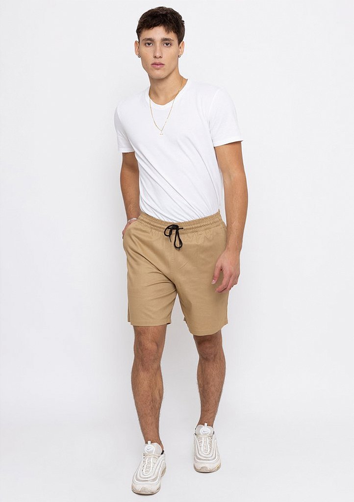 Bermuda Jogger Bege - Estilo e Conforto