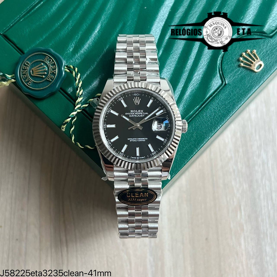 ROLEX DATEJUST JUBILEU ETA 3235 clean - Somente Relógios Máquina