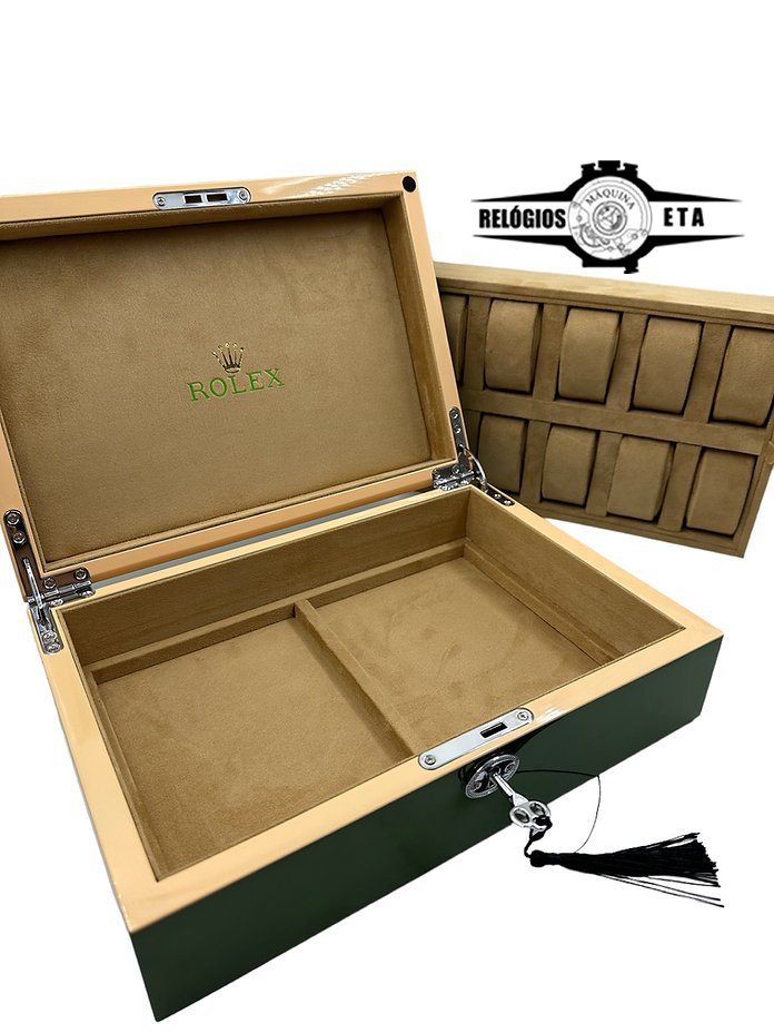 ROLEX　ベージュMサイズBOX　3点セット CAIXA ROLEX 10 CASES - Somente Relógios Máquina ETA com os
