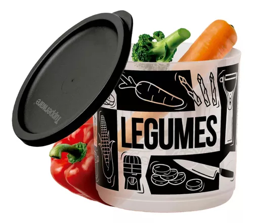 Tupperware Refri Line Redondo 1,1L Legumes Pop Box - Utensílios