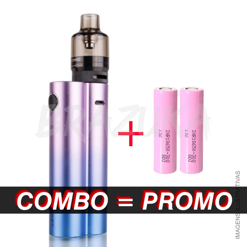 COMBO KIT VAPE VOOPOO MUSKET COM 2 BATERIAS