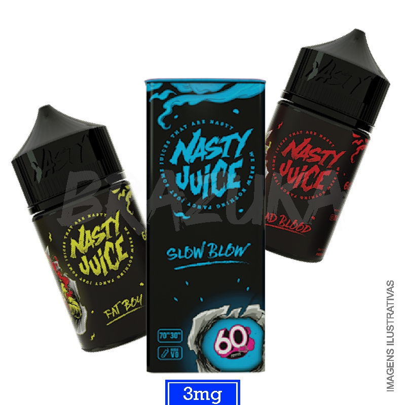 Líquido Para Vape Nasty Juice Slow Blow High Mint 3mg / 60ml | Paradise