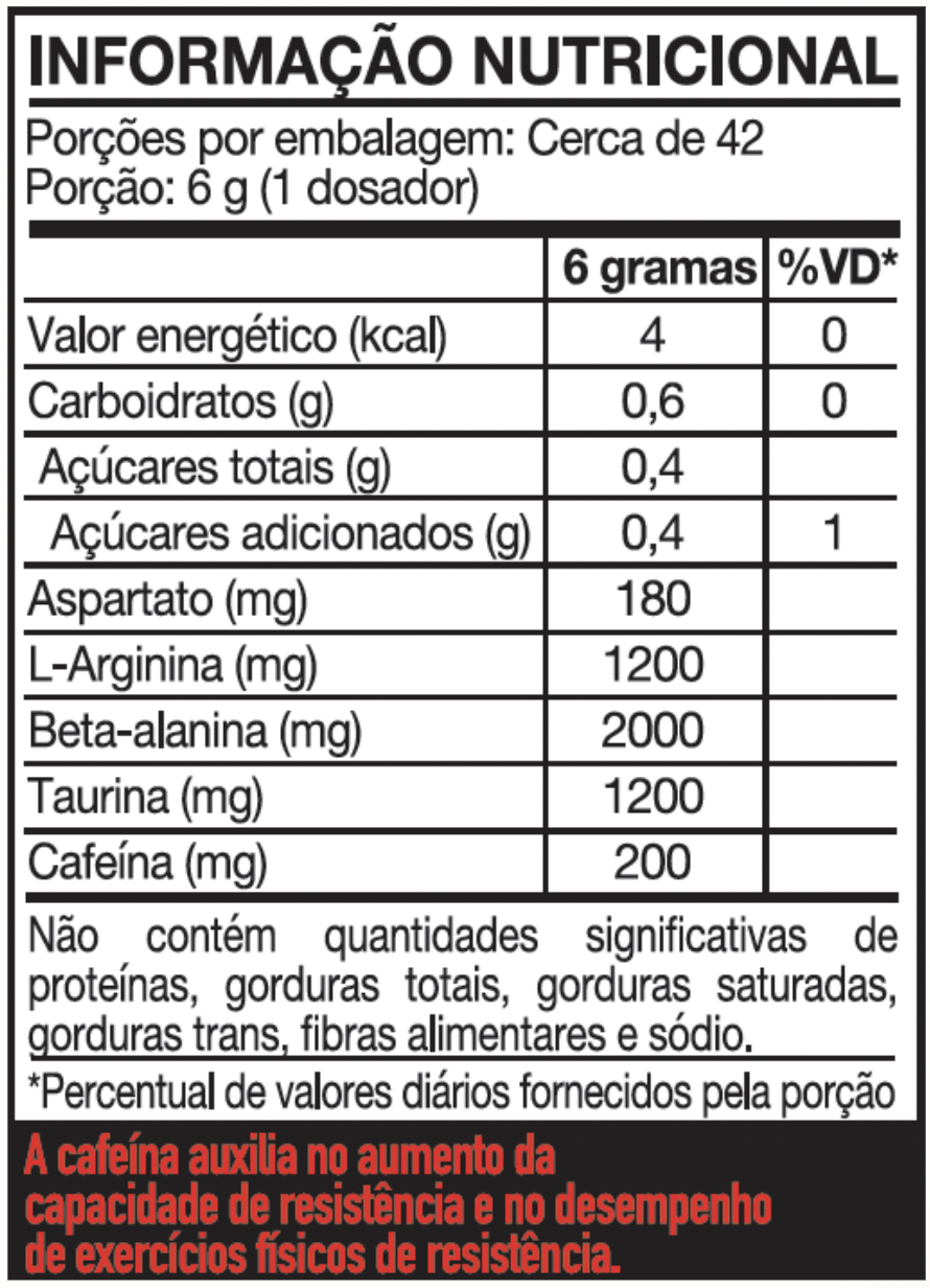 Pré Treino Danger Elite Oxigênio Sabor Melancia em Promoção na Americanas