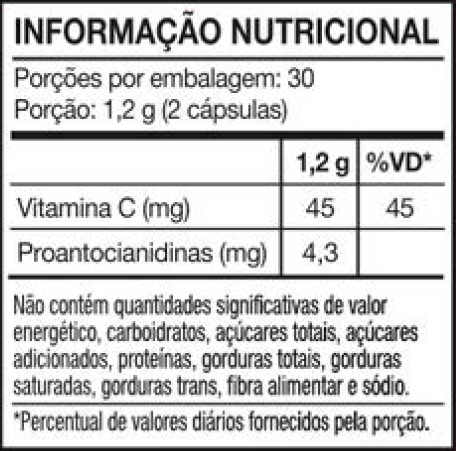 Informação nutricional Renprime