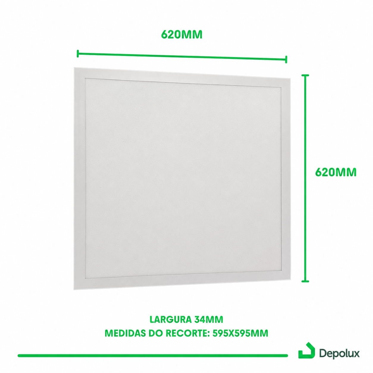 Detalhes do Painel LED 45W Embutir Blumenau