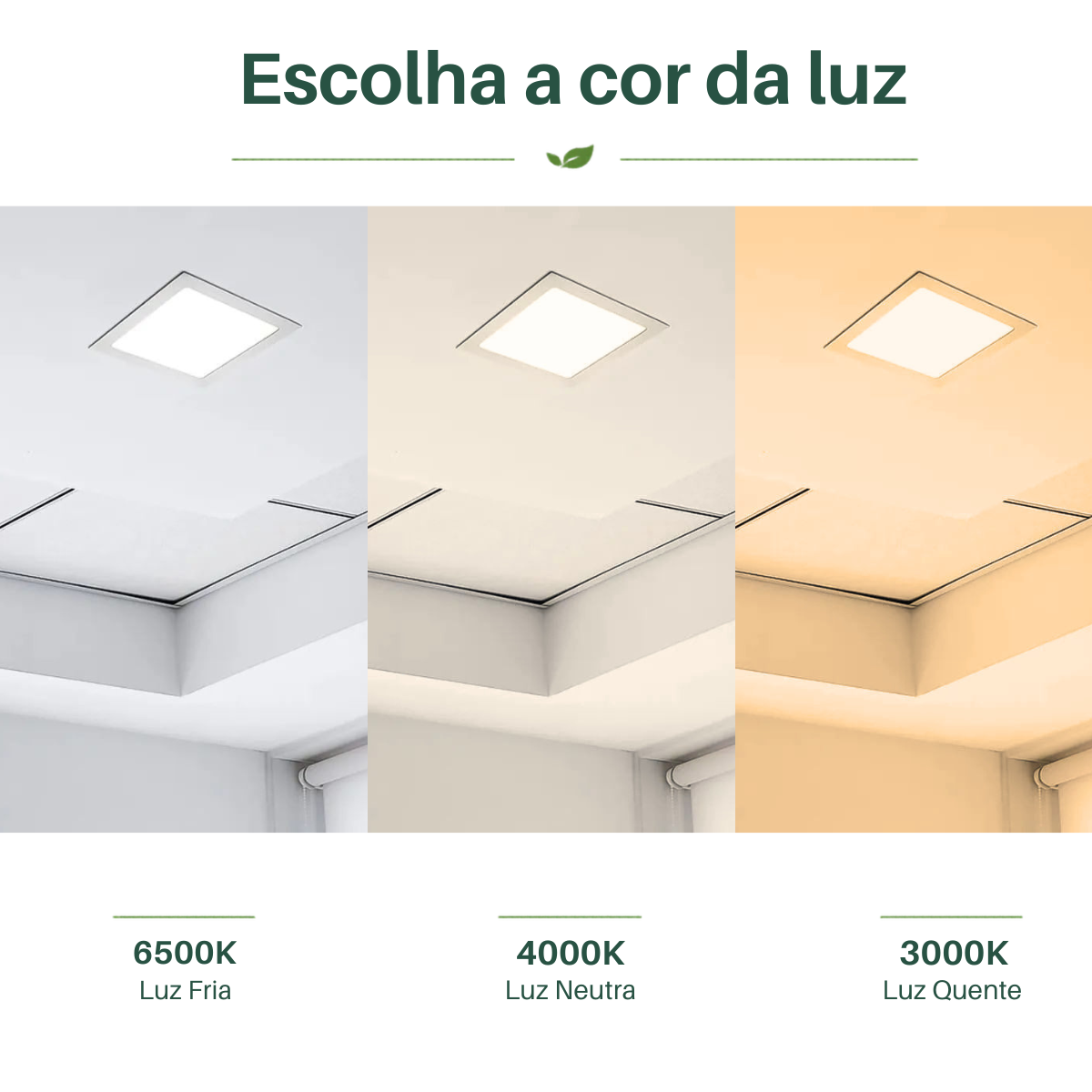 Luz uniforme do painel LED de embutir 24W Play Blumenau