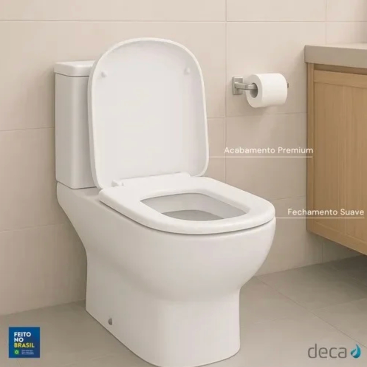 Assento Sanitário Deca Slow Close Polo Unic Quadra AP215.17