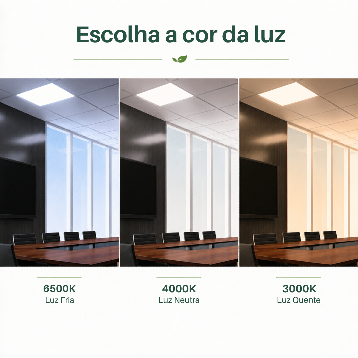 Escolha a cor da luz ideal: luz amarela, neutra e branca fria