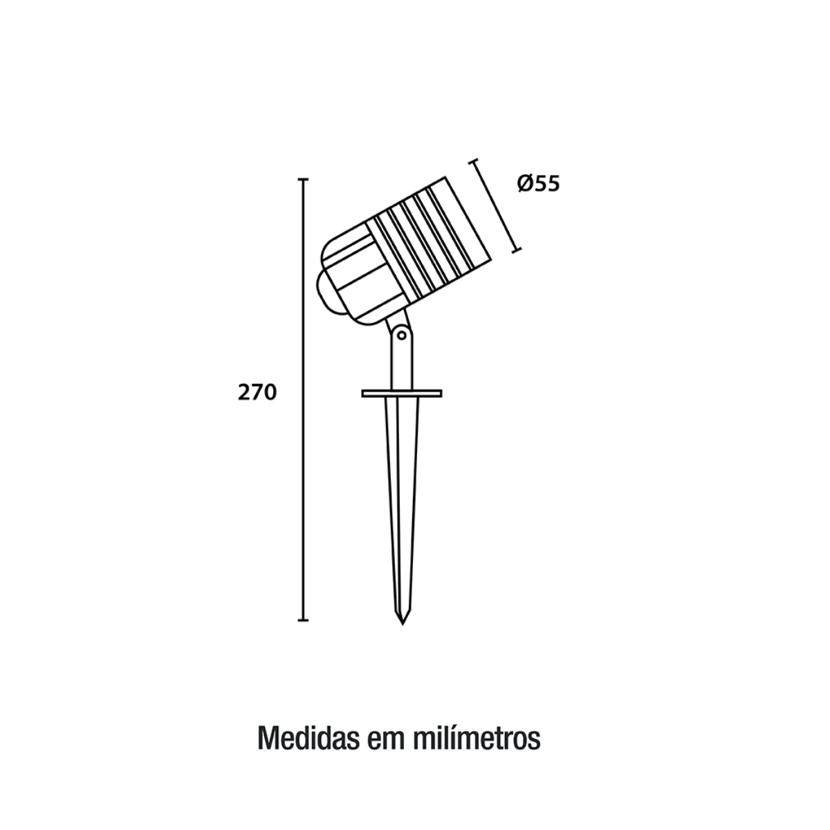 Fixação por espeto do LED de jardim Clear Germany