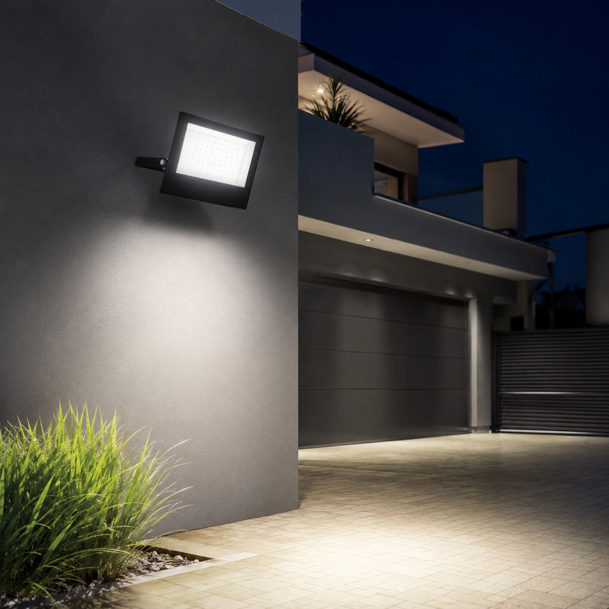 Refletor LED 100W Holofote Externo IP66 Slim Luz Fria 6500K Blumenau