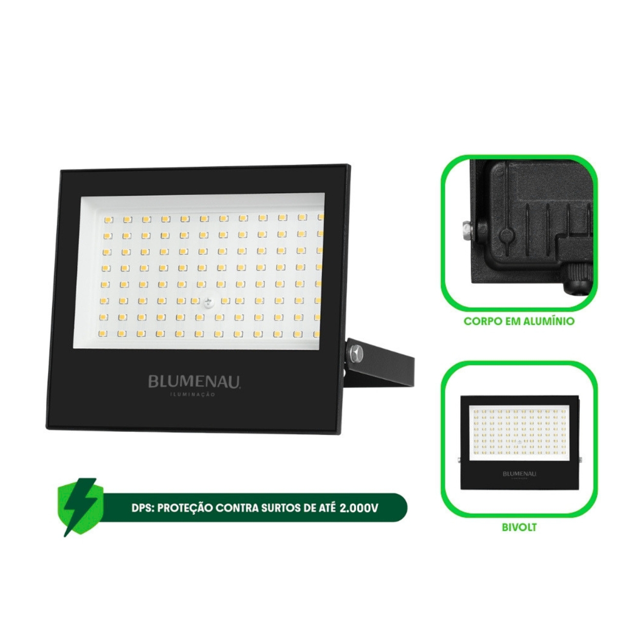 Potência do refletor LED 100W IP66 Blumenau