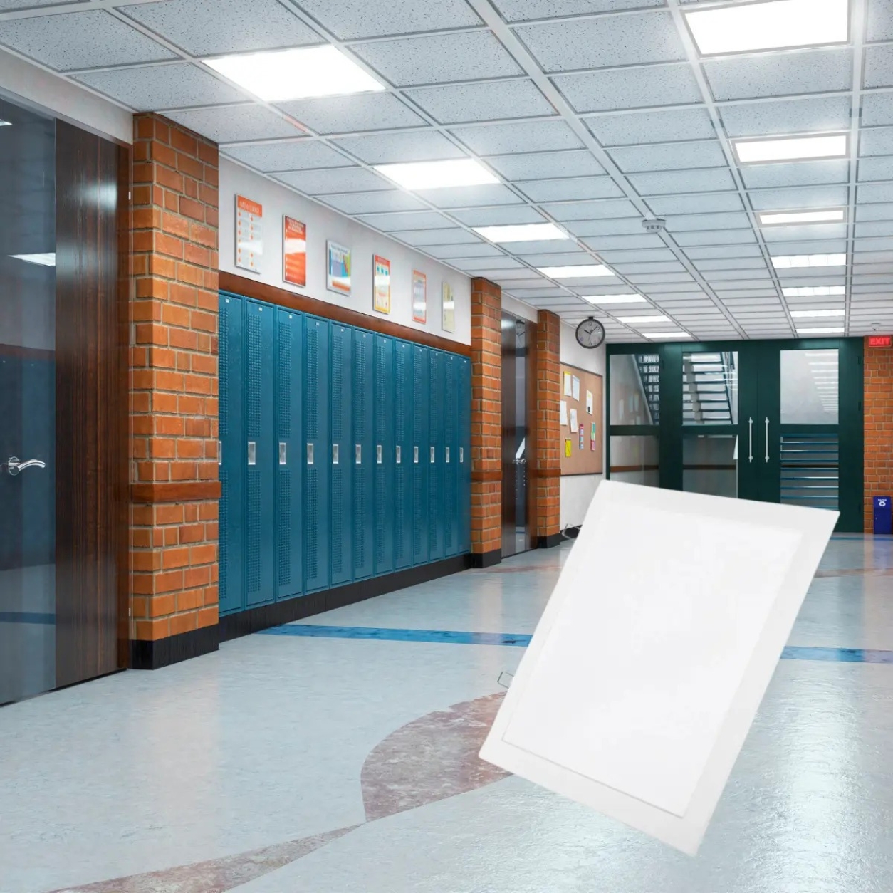 Design quadrado branco do painel LED 36W Lys 40cm Taschibra