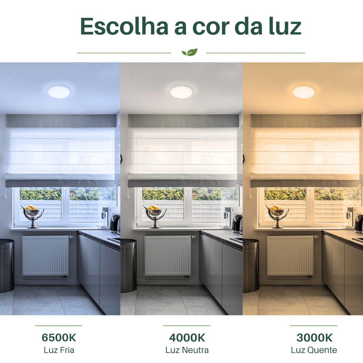 Luz uniforme do painel LED frameless 32W Taschibra