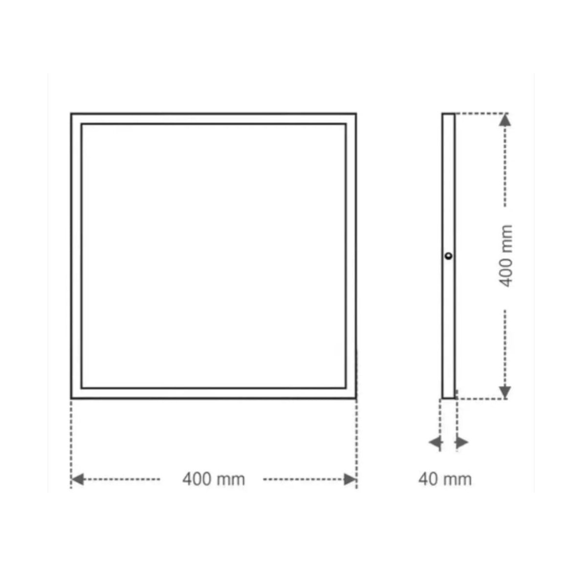 Design slim e branco do painel LED de sobrepor 36W Lys Taschibra