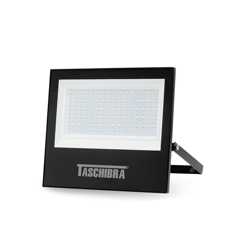 Proteção IP65 e uso externo do refletor LED 100W Taschibra