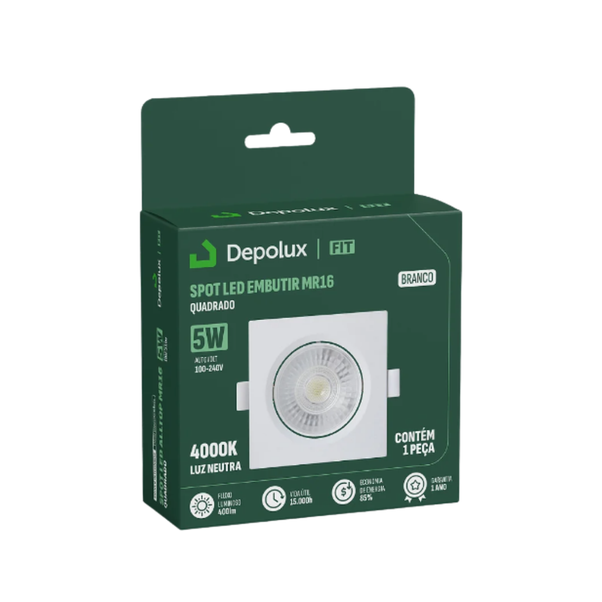 Lâmpada LED inclusa no spot Depolux
