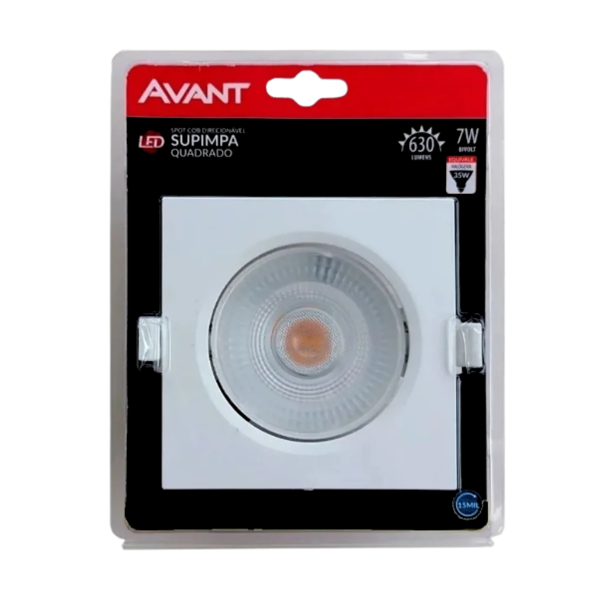 Spot de LED 7W Embutir Quadrado 11x11cm Fit Bivolt Depolux