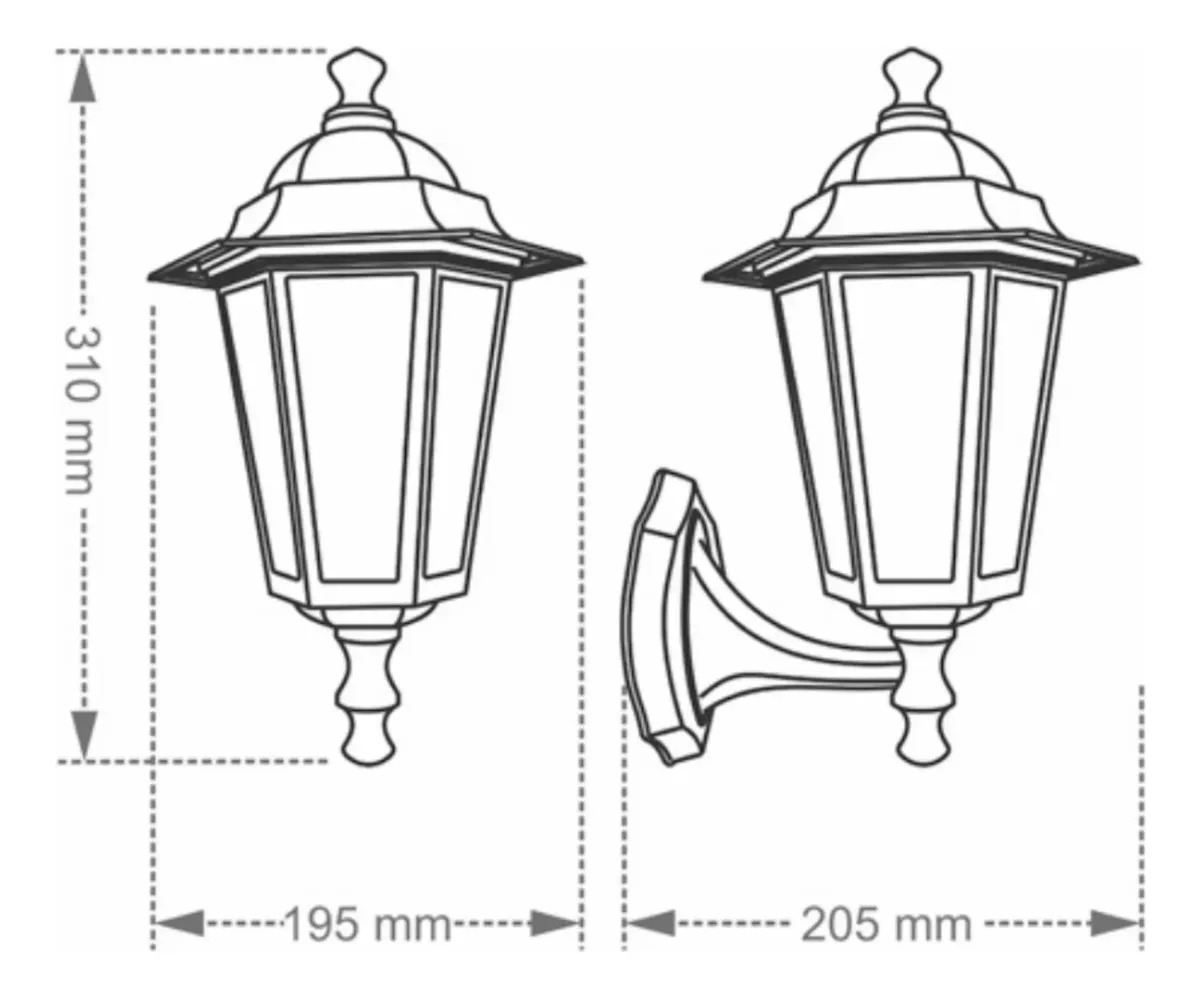 Instalação da luminária colonial TLF 26 Taschibra com base E27