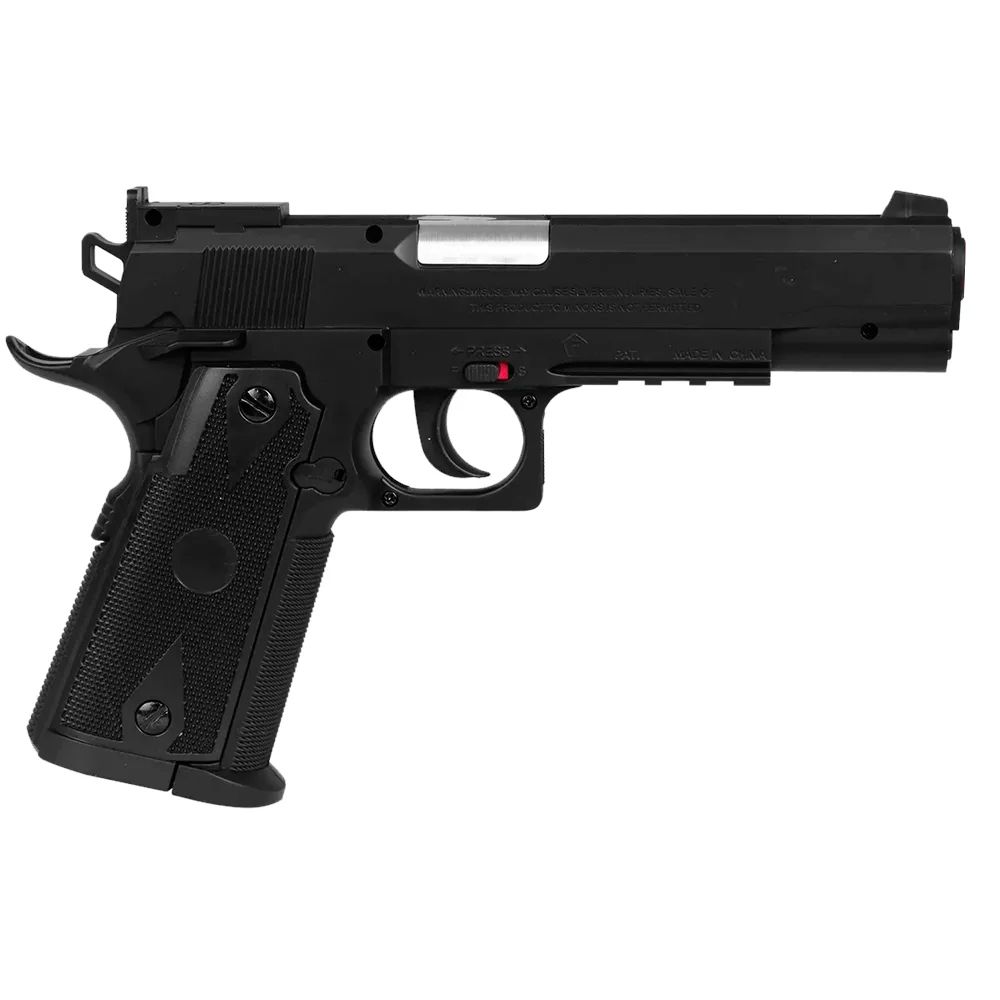 Pistola De Pressão Airgun Co2 1911 Match GNBB Polímero 4.5mm