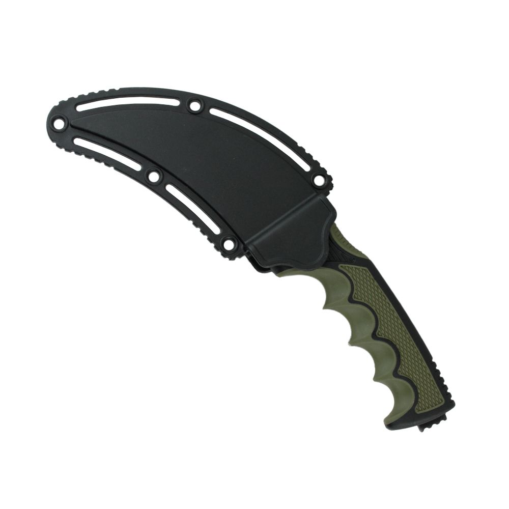 Faca Karambit QS 3258B Lâmina Aço Inoxidável Com Bainha - Albatroz